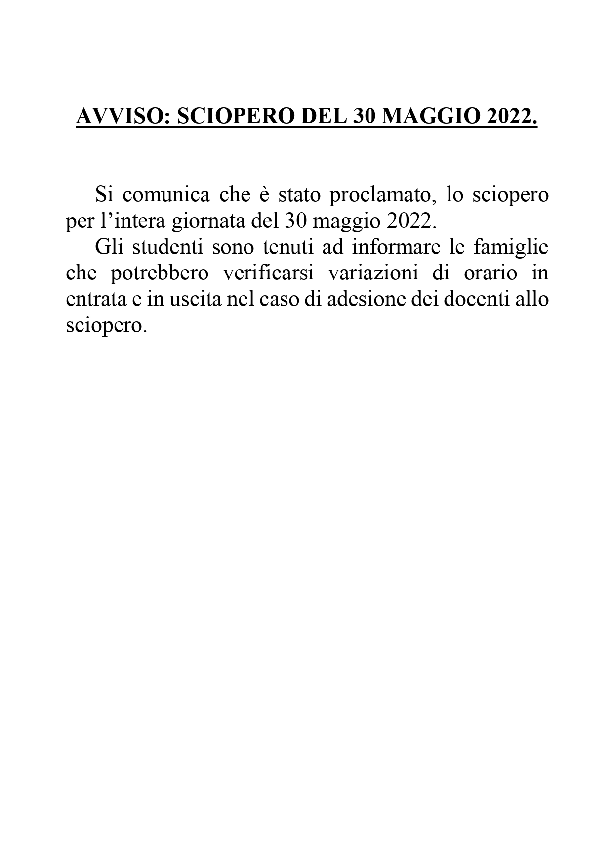 AVVISO SCIOPERO DEL 30 MAGGIO 2022 page 0001 2